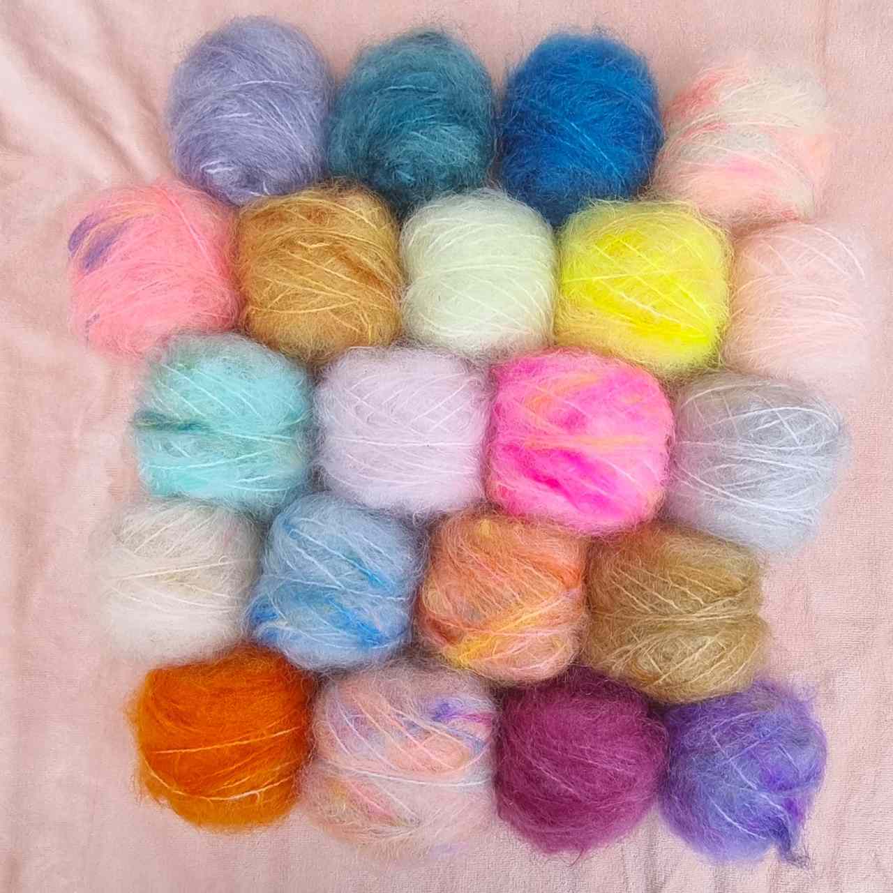Tyk Mohair 21 stk mini 288 g #2